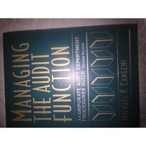 Manage The Audit Function Corporate Audit Department Procedures Guide